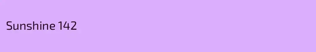 Sunshine 142